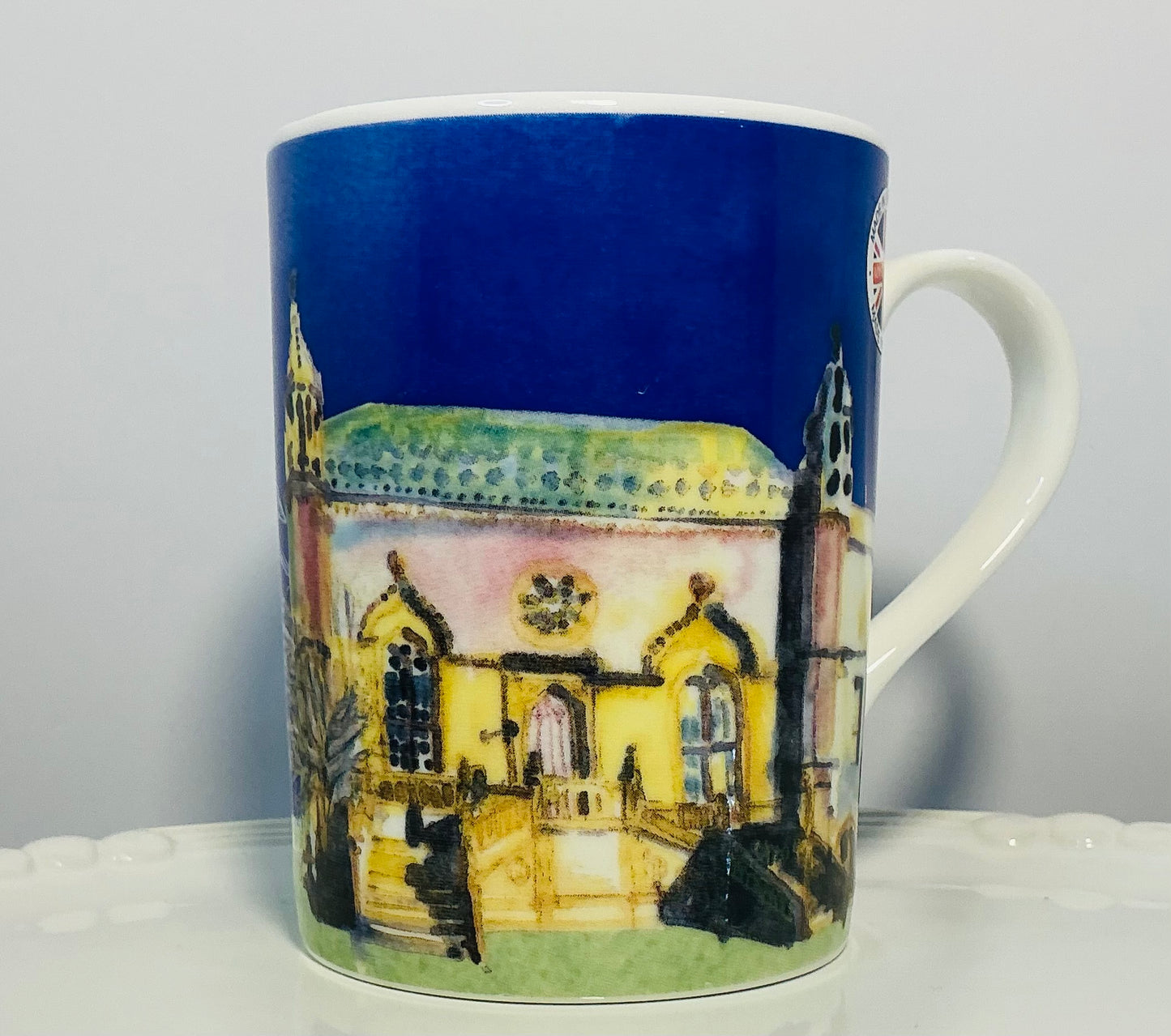 National Trust Exclusive China Set of 4 Different Themed Fine Bone China Mugs, Made in England