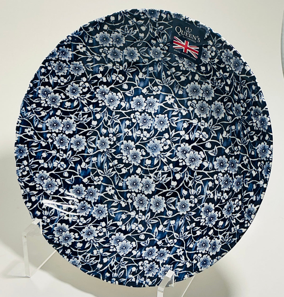 Queen’s Calico Blue Churchill Royal Wessex Pasta Bowl 9” Made in England
