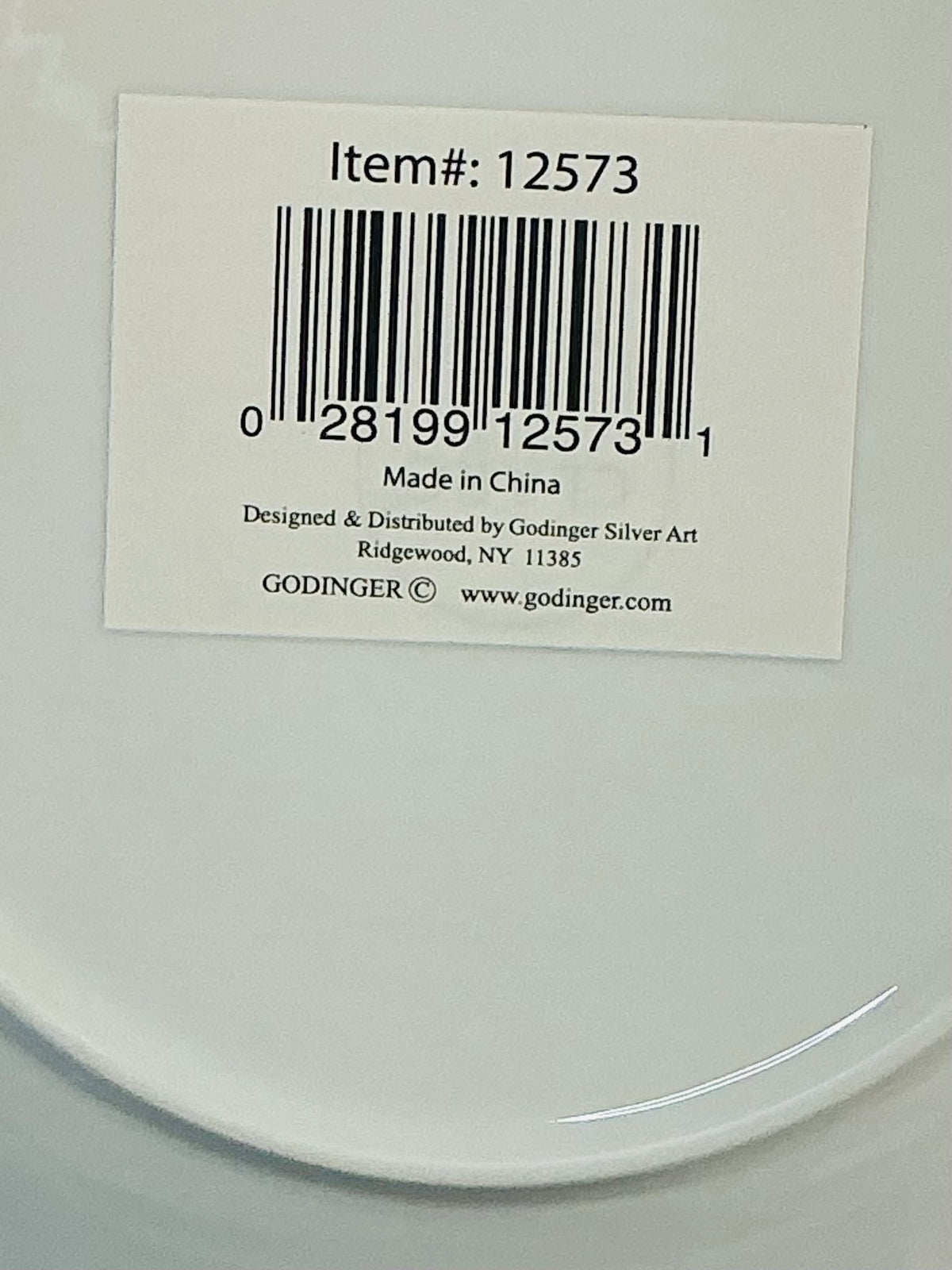 Godinger Claro Watercolor 9” Dinner Plate Set of 4 Fine Porcelain Floral