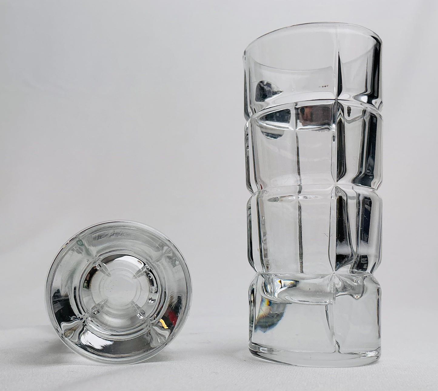 Bohemia set of 2 Ricky/TimeSquare Shot Glasses 3.4oz Made in the Czech Republic