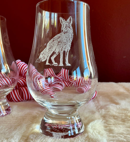 Set Of 2 Glencairn Whiskey Tasting Glasses Wolf
