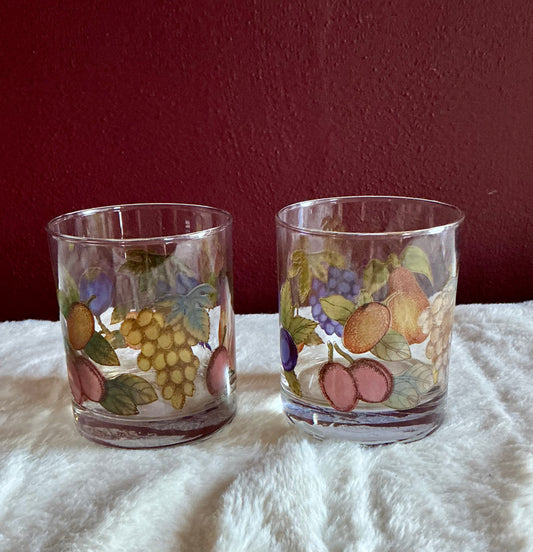 Glass Tumbler Set of 2 From The Vetreria Arte Di Murano Made In Italy