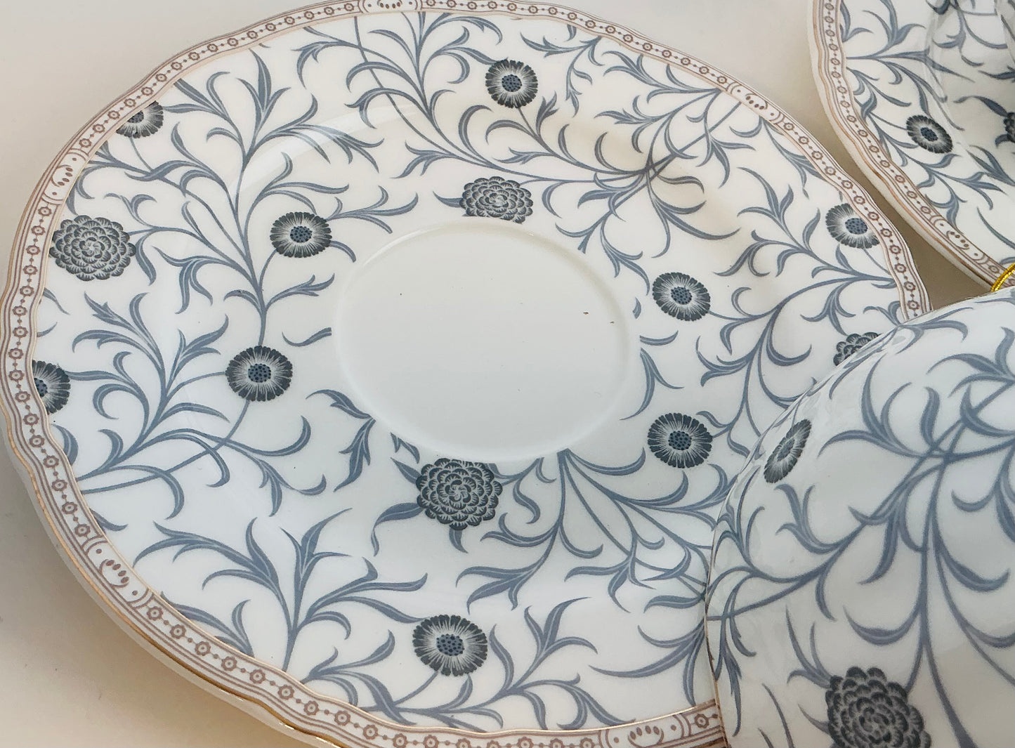 Morris & Co Premium Porcelain Tea Cup & Saucer – Set of 2