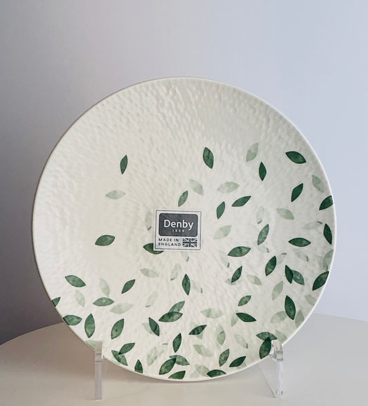 Denby Greenhouse Medium Plate – Green Leaf | 8¾" | Est. 1809