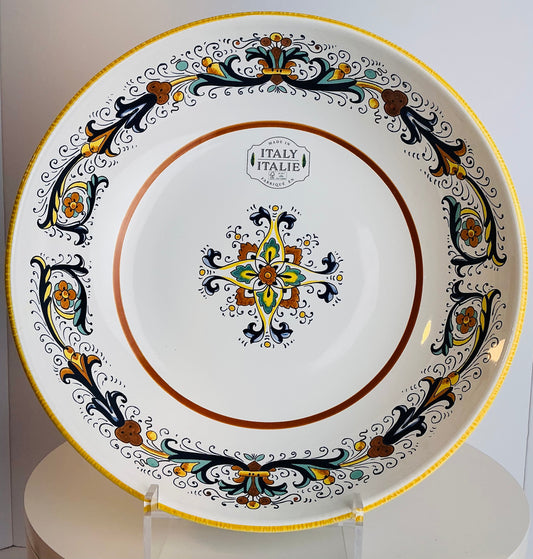 Nova Deruta Renaissance Scroll Italian Majolica Tableware – Made in Italy