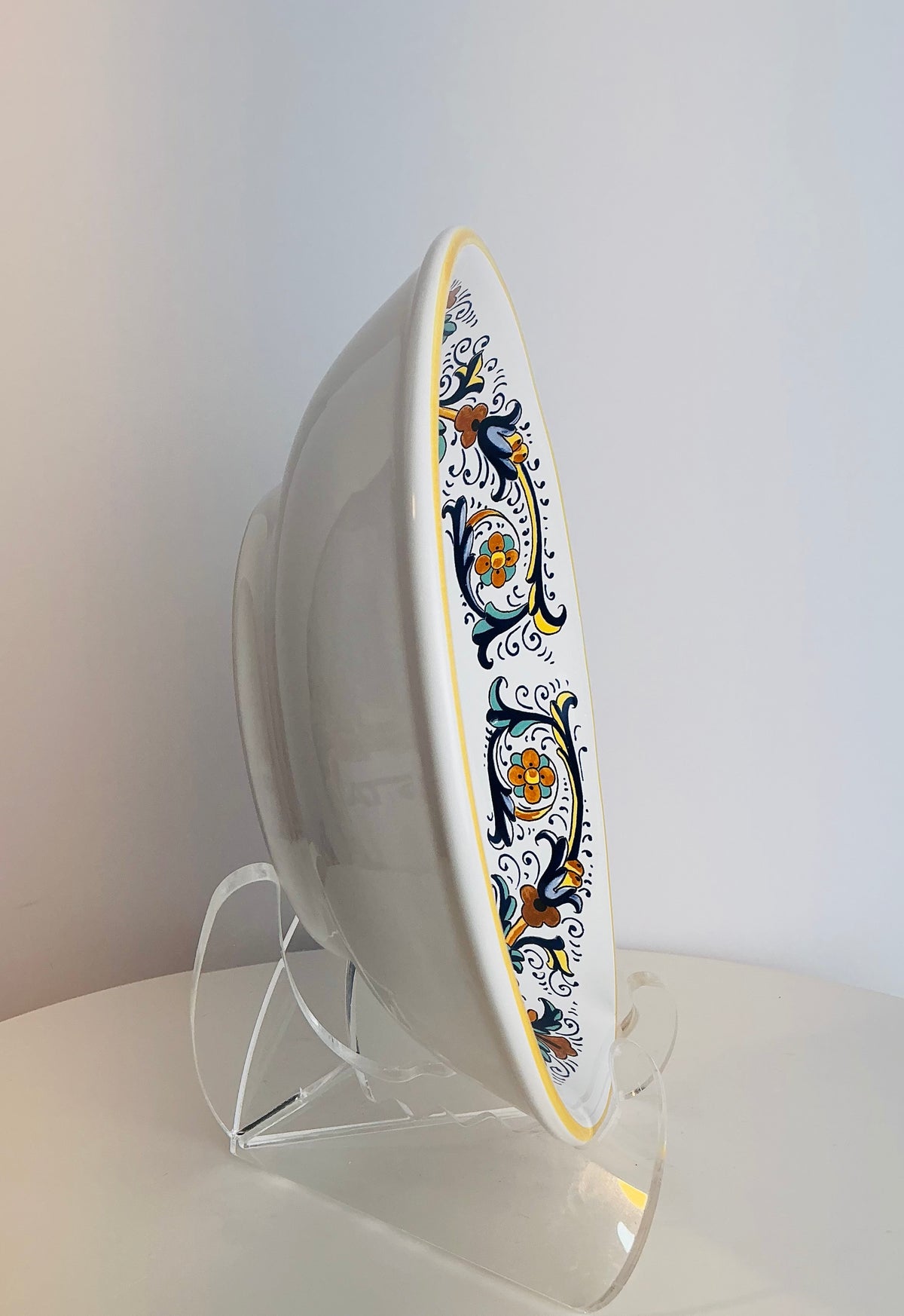 Nova Deruta Renaissance Scroll Italian Majolica Tableware – Made in Italy