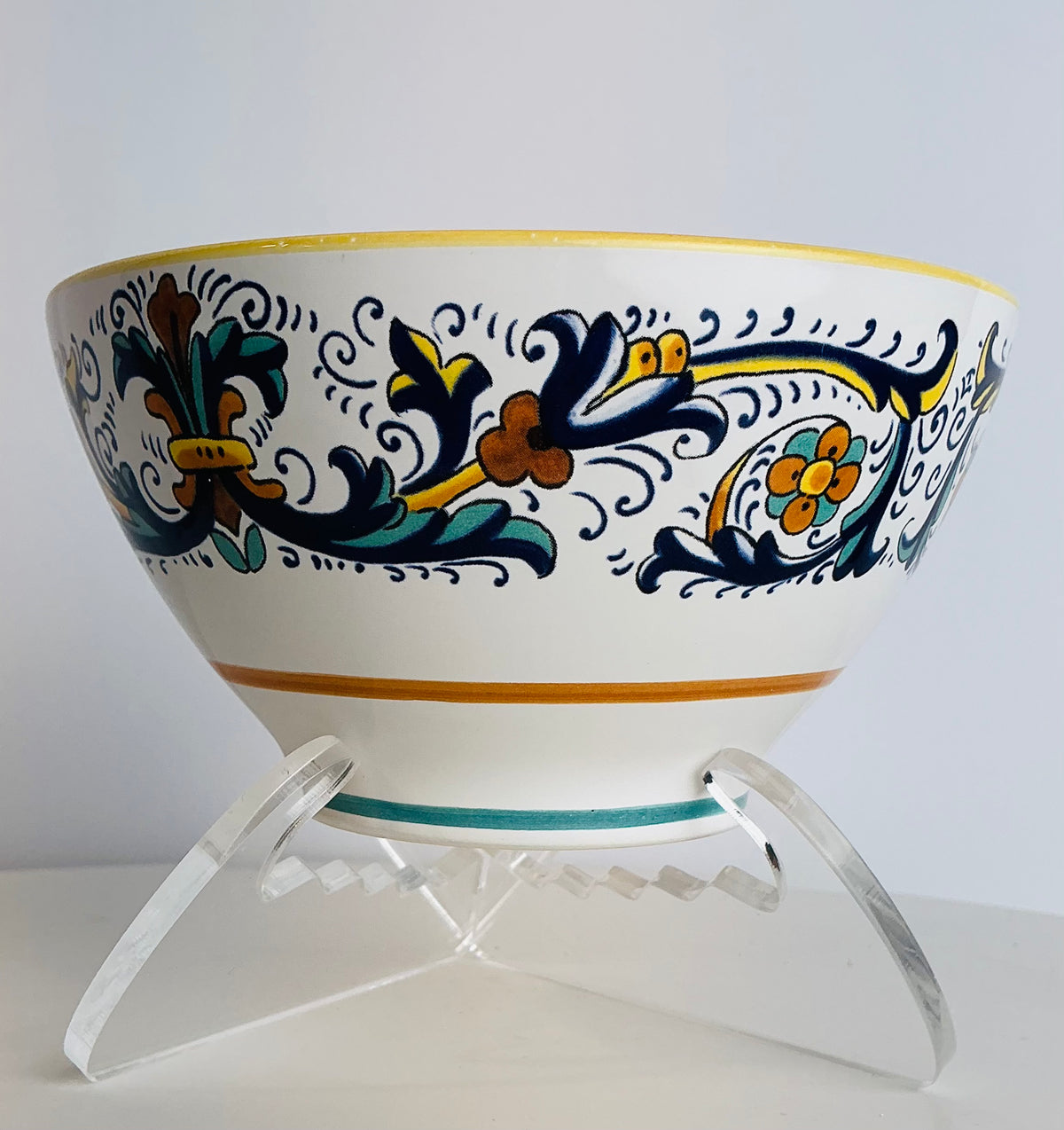 Nova Deruta Renaissance Scroll Italian Majolica Tableware – Made in Italy