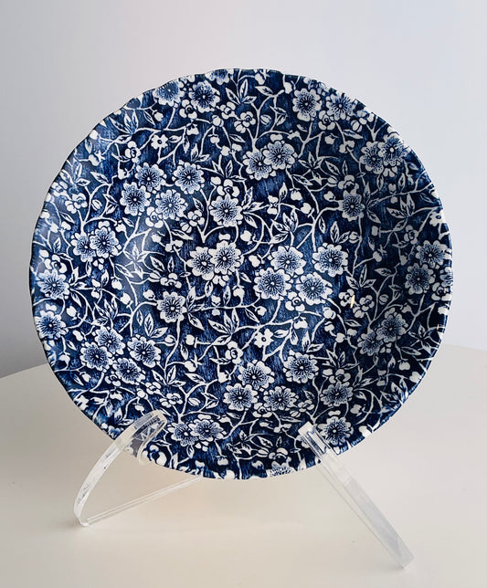 Queen's Calico Blue Floral Chintz Bowl 6.5"
