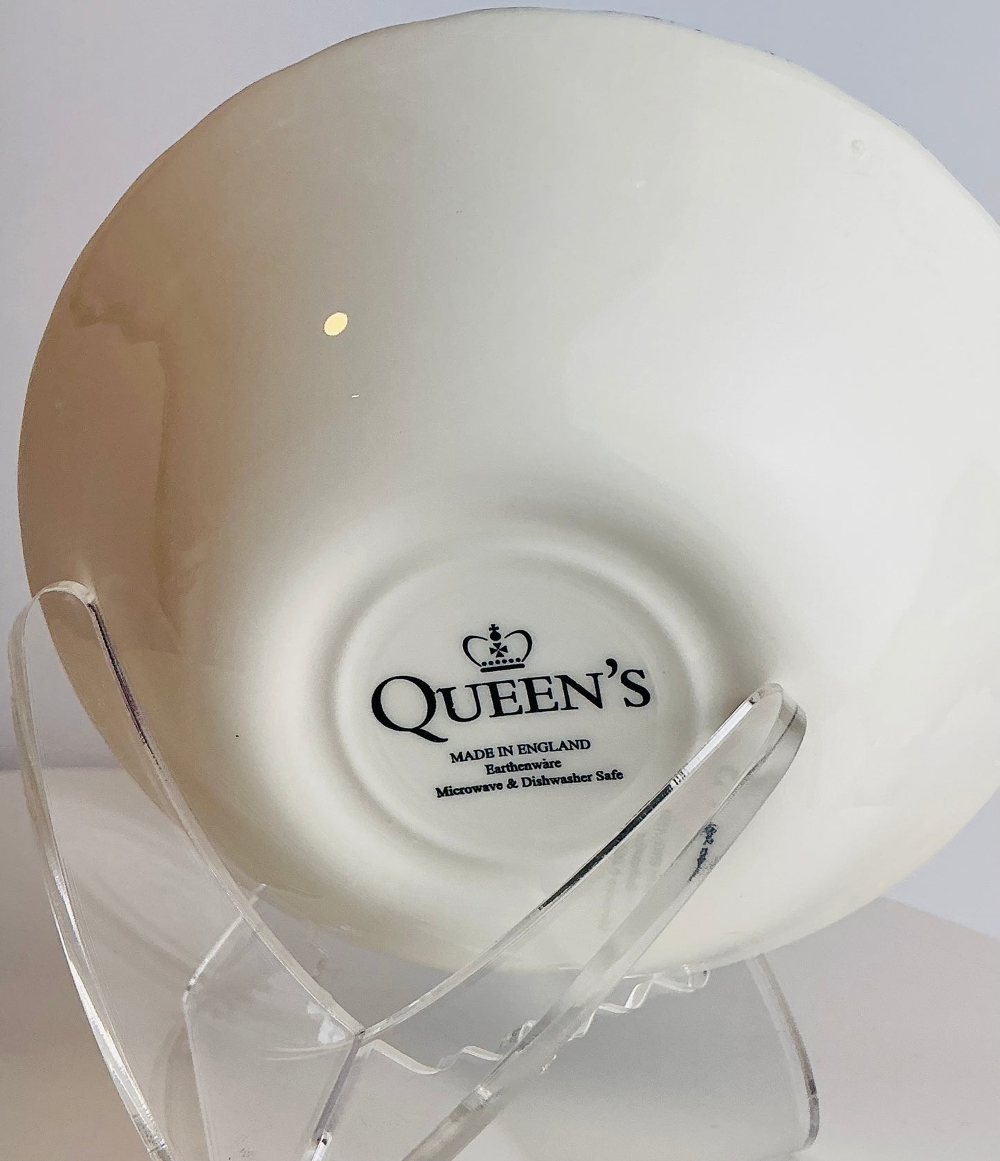 Queen's Calico Blue Floral Chintz Bowl 6.5"