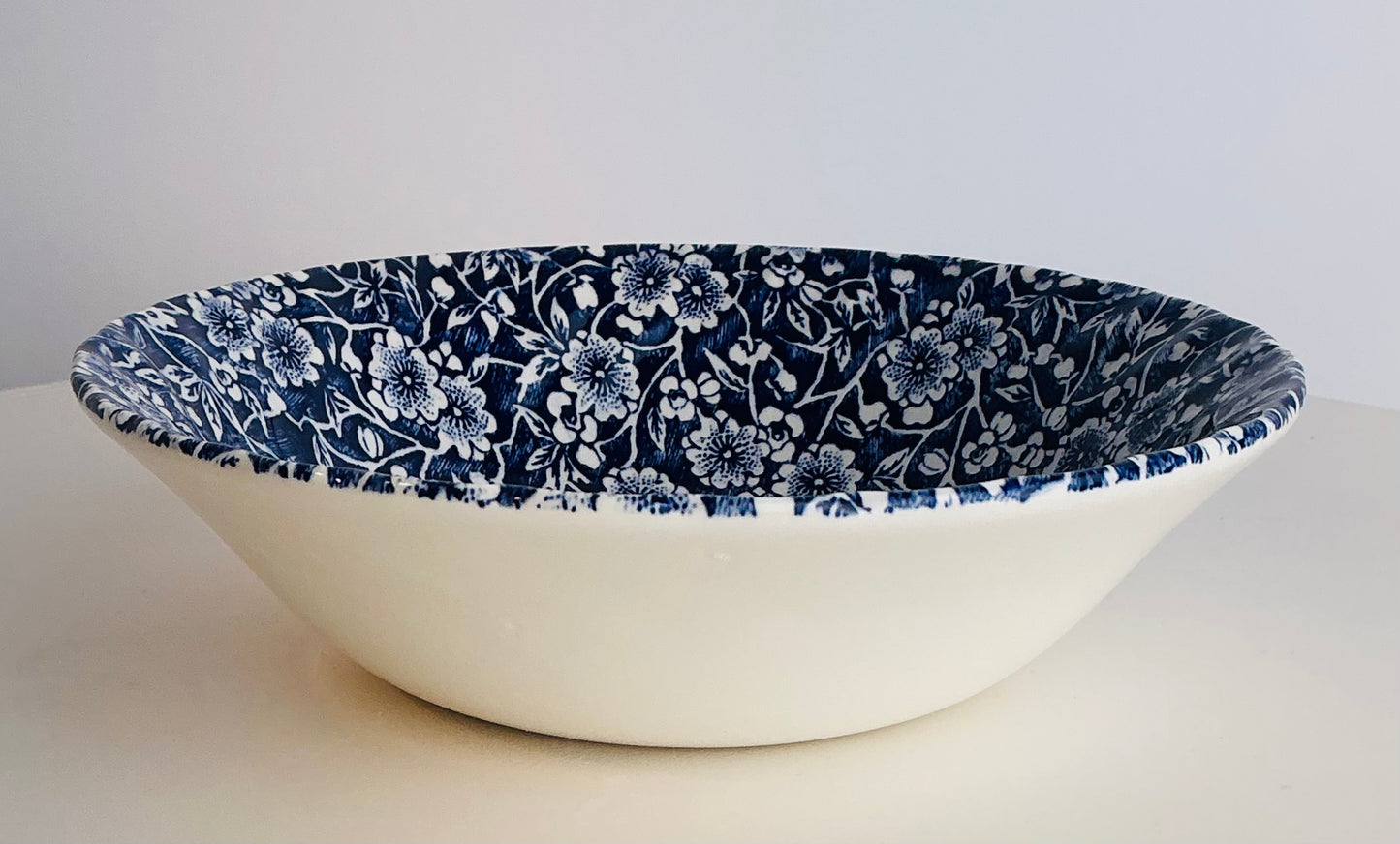 Queen's Calico Blue Floral Chintz Bowl 6.5"