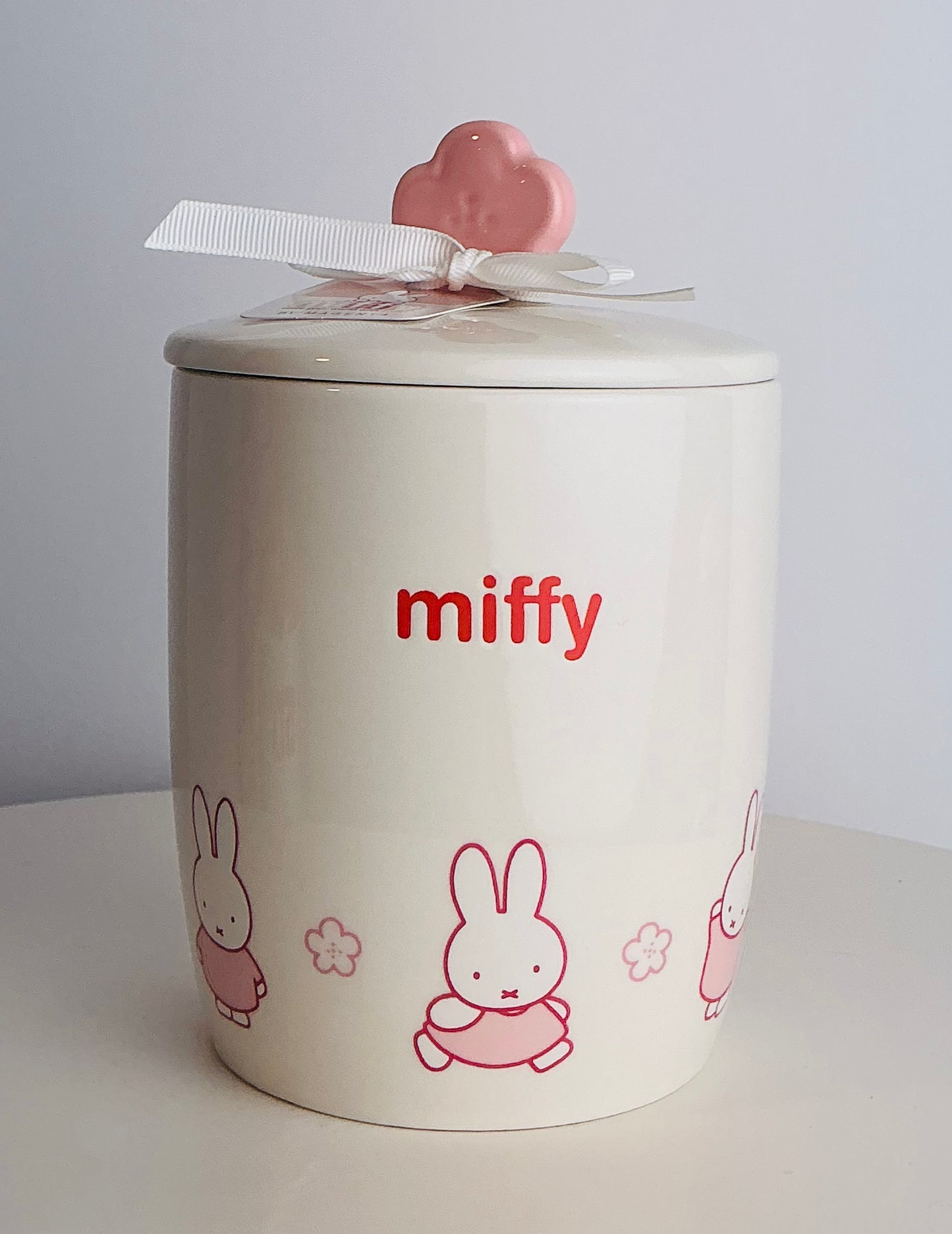Miffy by Magenta Ceramic Lidded Canister Jar 4" x 7"
