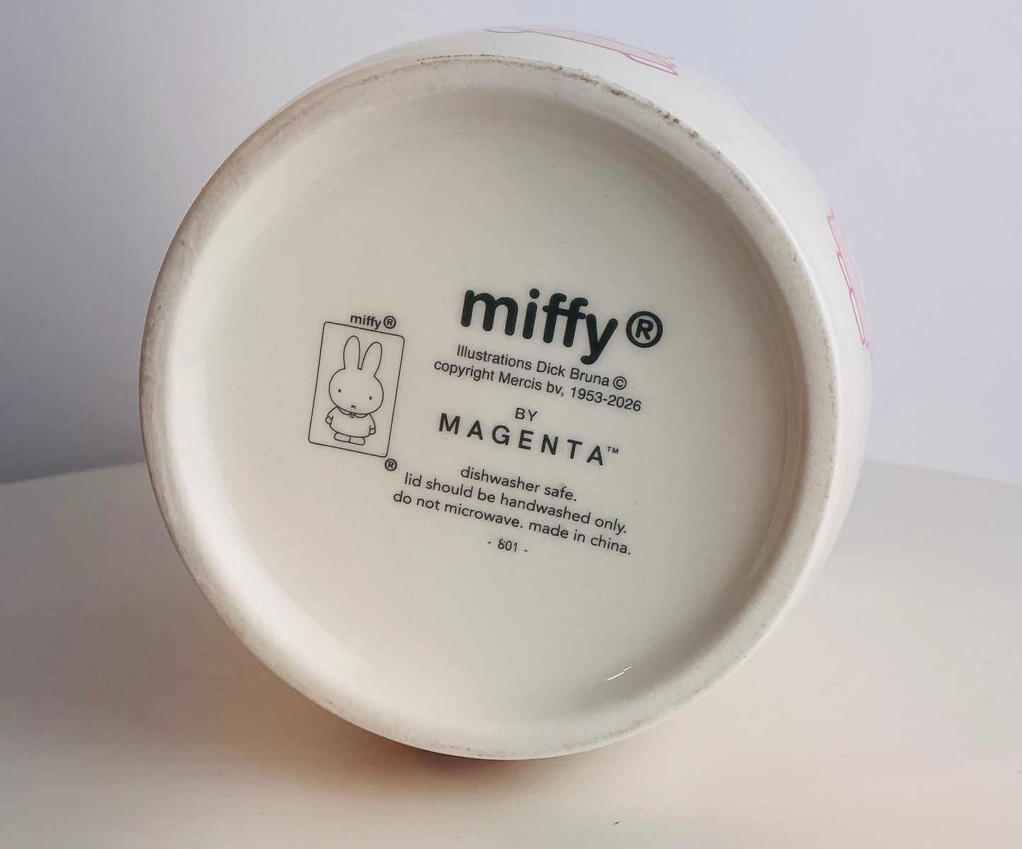 Miffy by Magenta Ceramic Lidded Canister Jar 4" x 7"