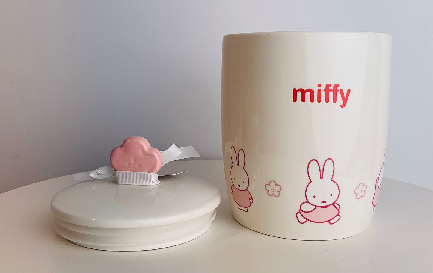 Miffy by Magenta Ceramic Lidded Canister Jar 4" x 7"