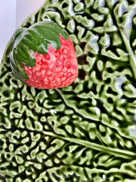 Mateus Belo Portugal Handcrafted Cabbage Leaf Ceramic Plates or Dish | 8" x 2", 9" & 12"