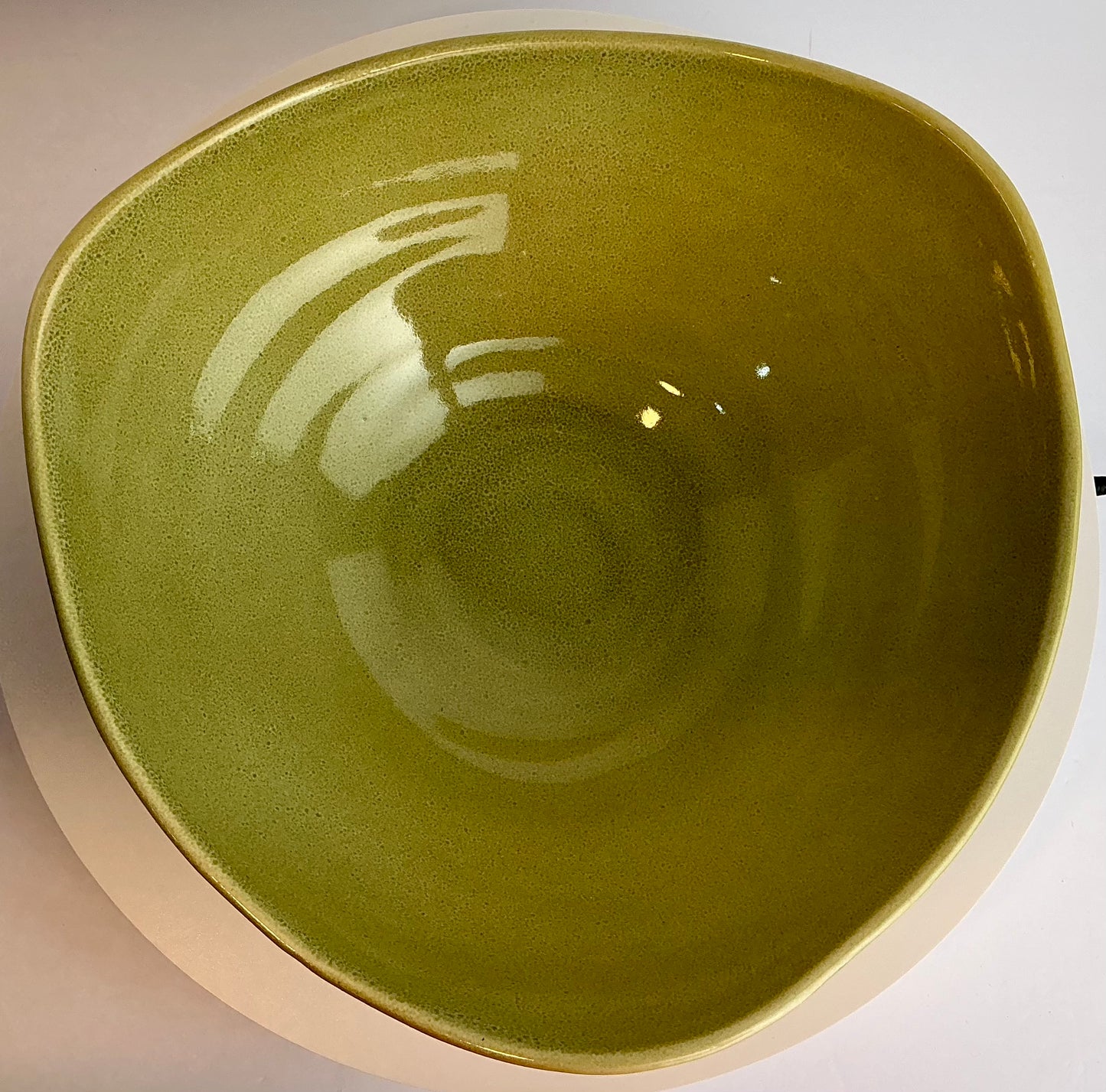 FAFOR Stoneware Portugal Organic Shaped Serving Bowl – Olive Green