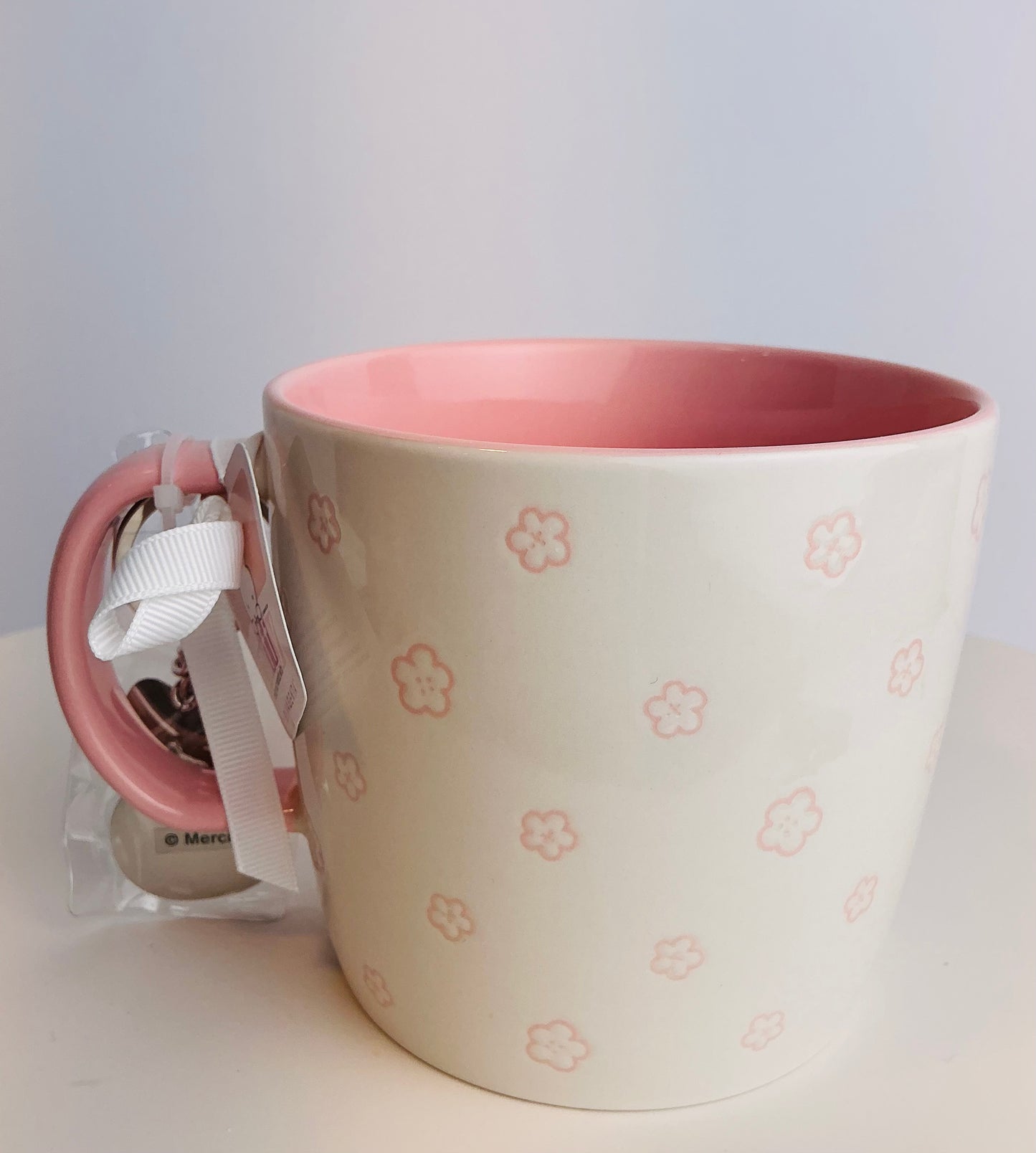 Miffy by Magenta Ceramic Mug 4" – Pink Floral with Keychain Charm