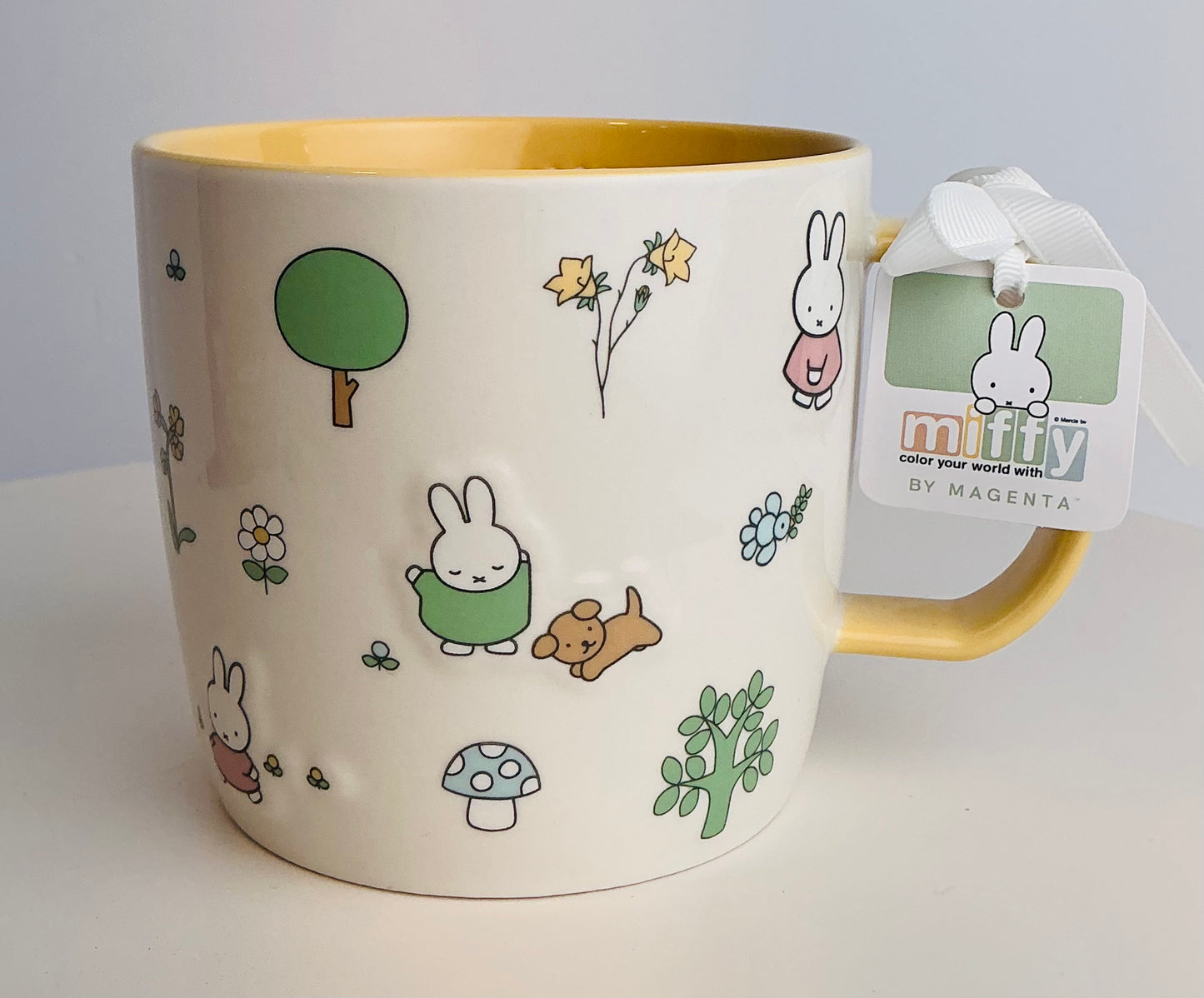 Miffy by Magenta Ceramic Mug 4" – Color Your World Garden Scene
