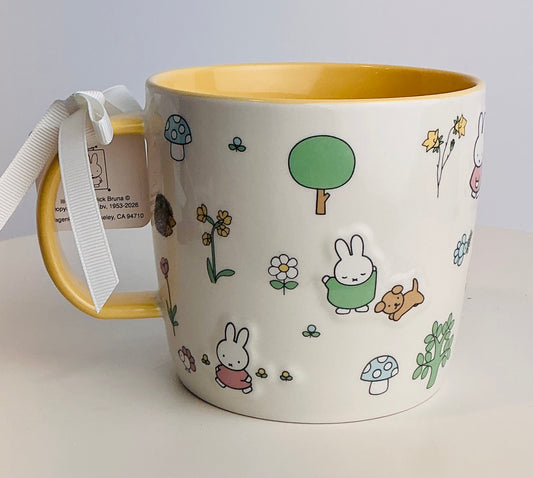 Miffy by Magenta Ceramic Mug 4" – Color Your World Garden Scene