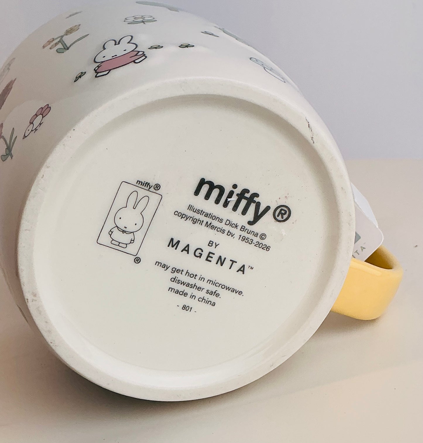 Miffy by Magenta Ceramic Mug 4" – Color Your World Garden Scene