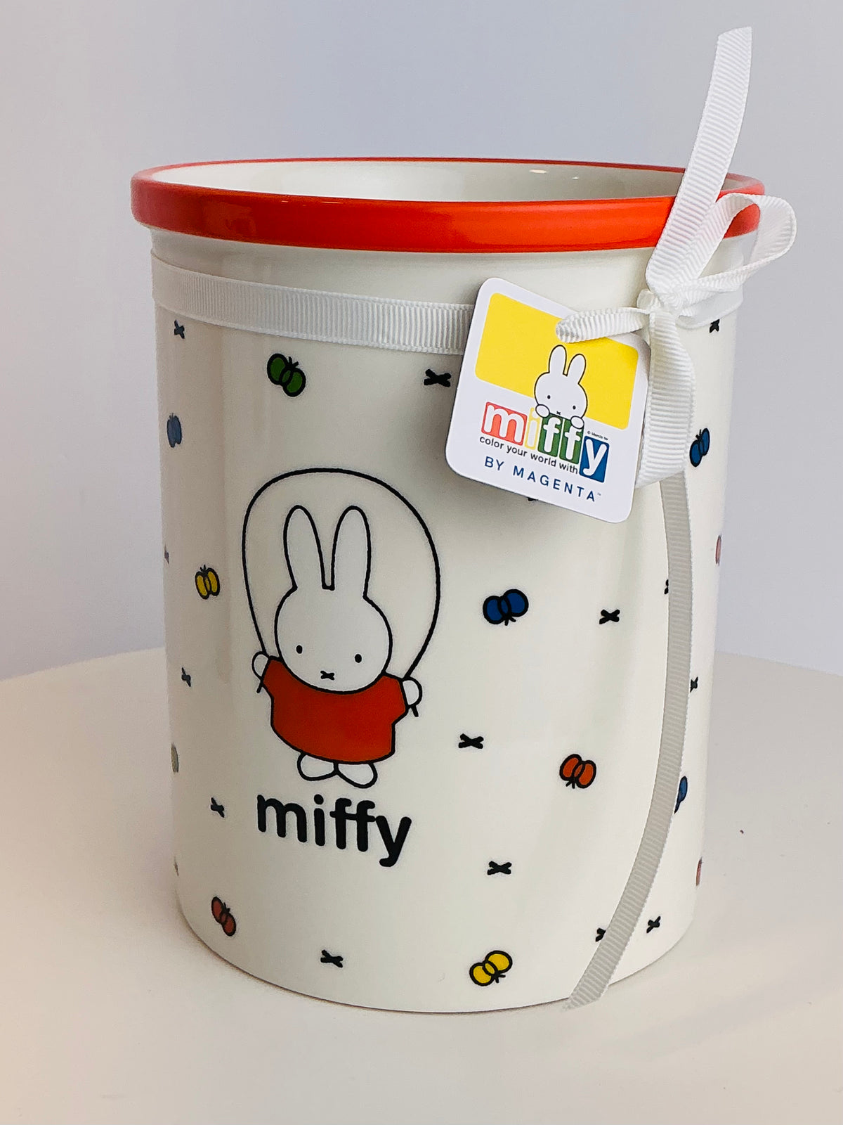 Miffy by Magenta Ceramic Canister 6.5" – Color Your World Cherry