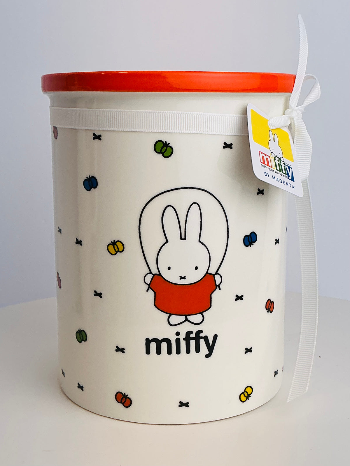 Miffy by Magenta Ceramic Canister 6.5" – Color Your World Cherry