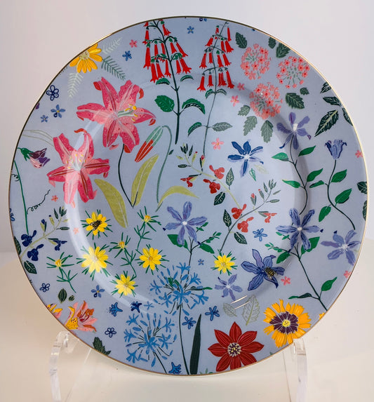 Grace Teaware Fine Porcelain Wildflower Garden Dessert / Salad Plates – Set of 4