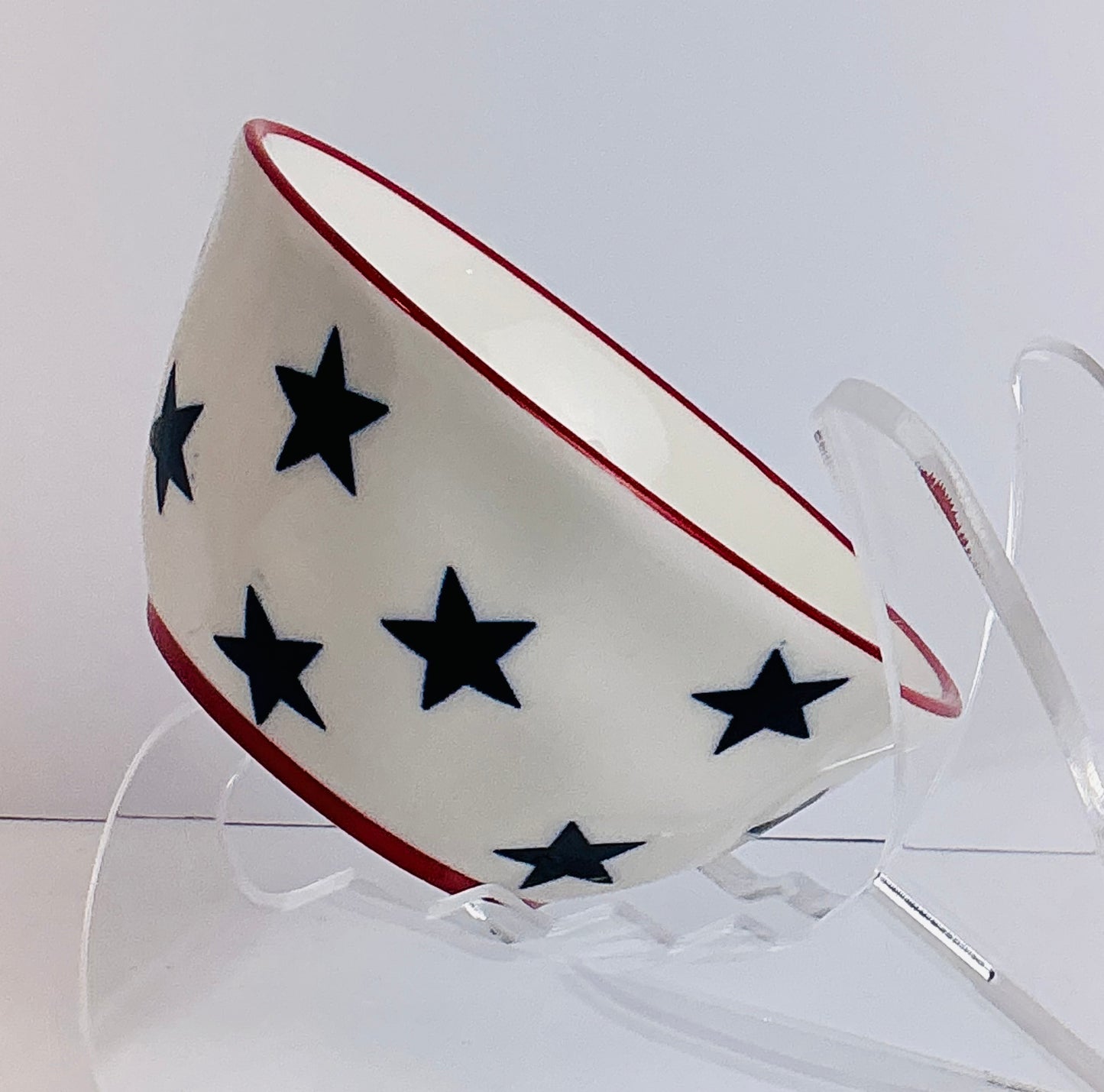Yedi Houseware Americana Stars Ceramic Dinnerware – Plate & Bowl Collection