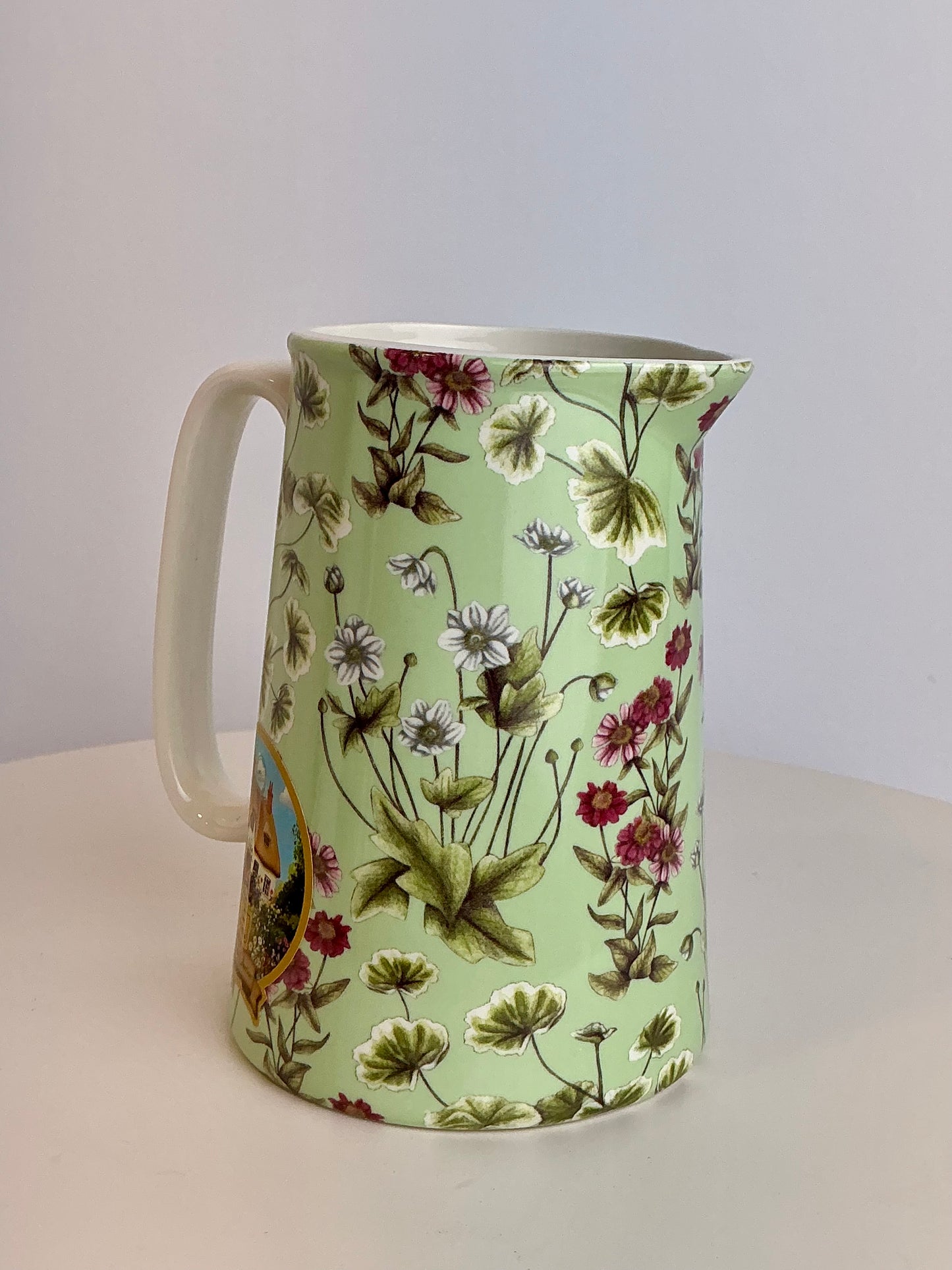 Shannonbridge Ireland World Traveler Botanical Wildflower Ceramic Pitcher & Mug Collection