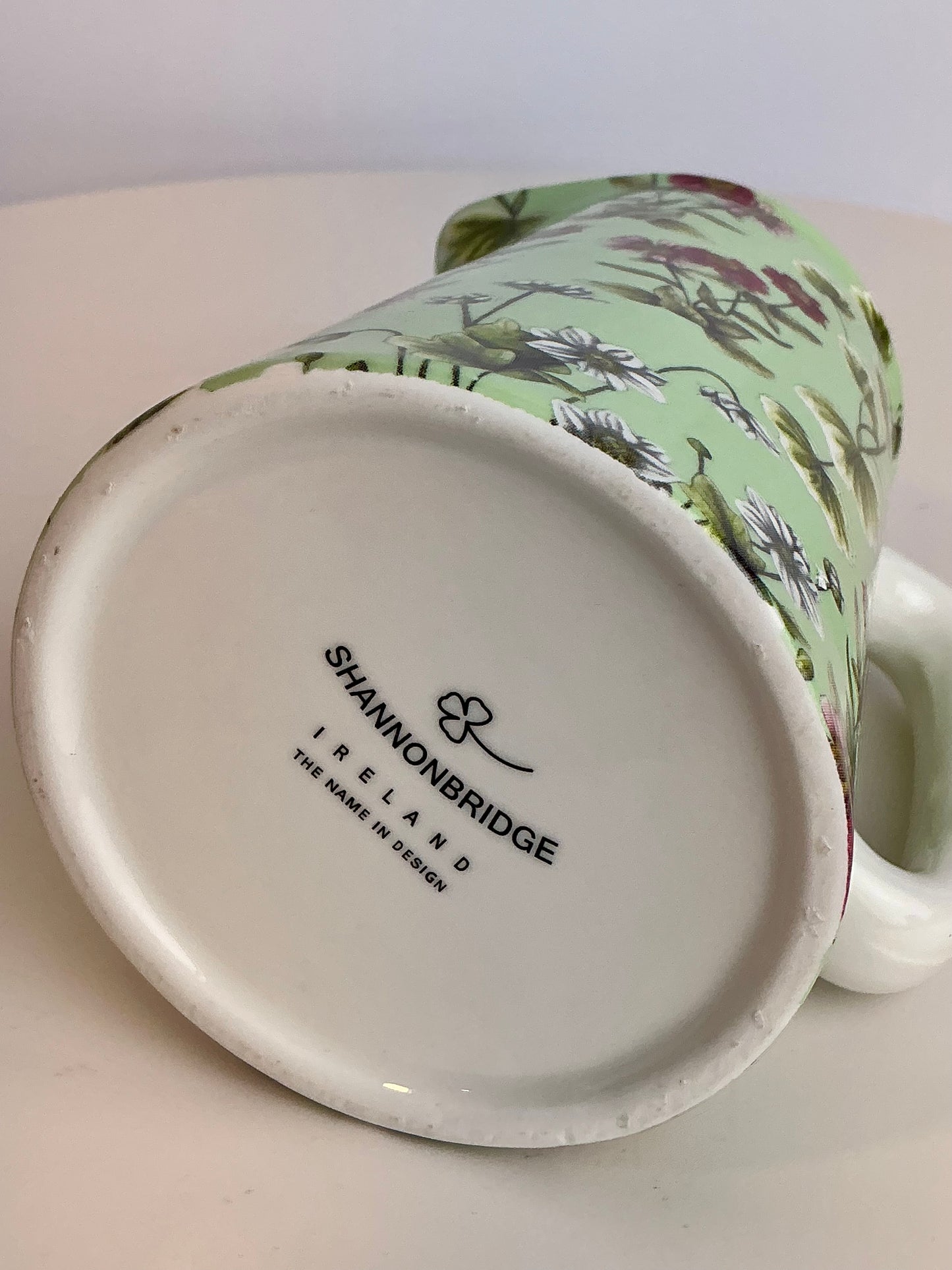 Shannonbridge Ireland World Traveler Botanical Wildflower Ceramic Pitcher & Mug Collection