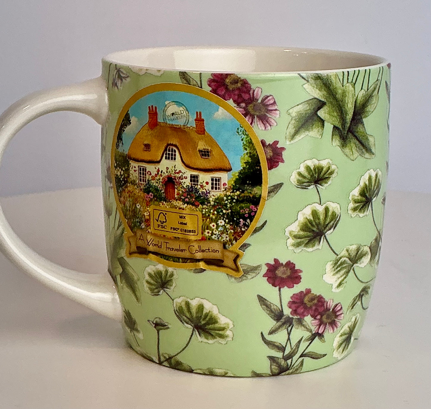Shannonbridge Ireland World Traveler Botanical Wildflower Ceramic Pitcher & Mug Collection