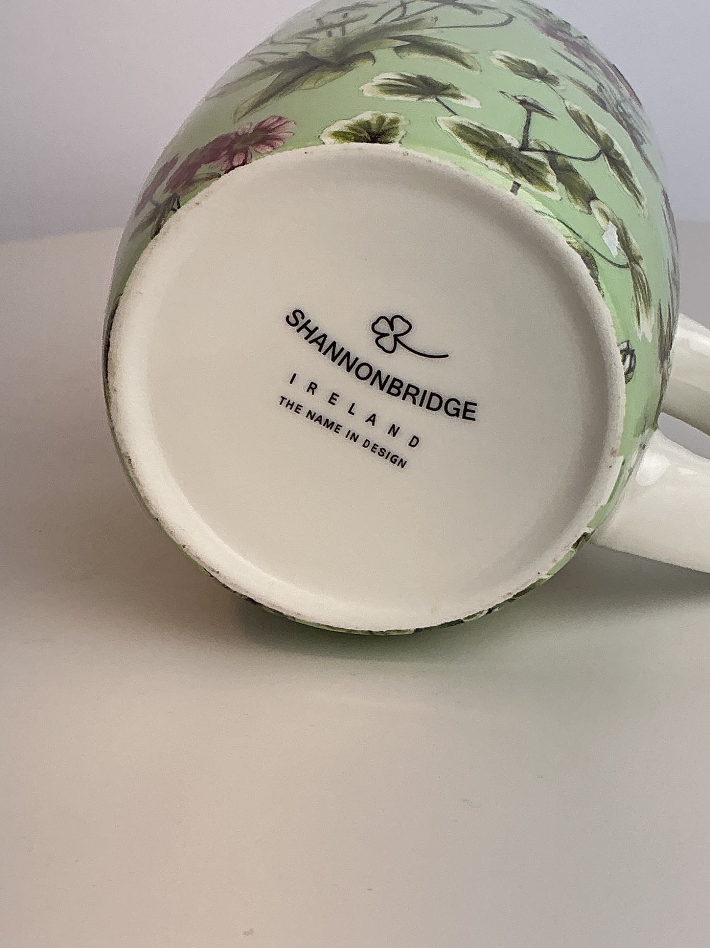 Shannonbridge Ireland World Traveler Botanical Wildflower Ceramic Pitcher & Mug Collection