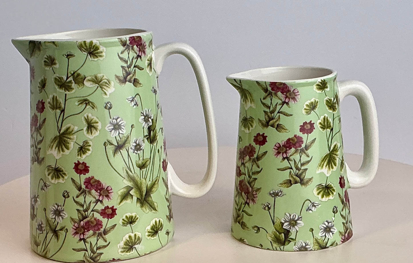 Shannonbridge Ireland World Traveler Botanical Wildflower Ceramic Pitcher & Mug Collection