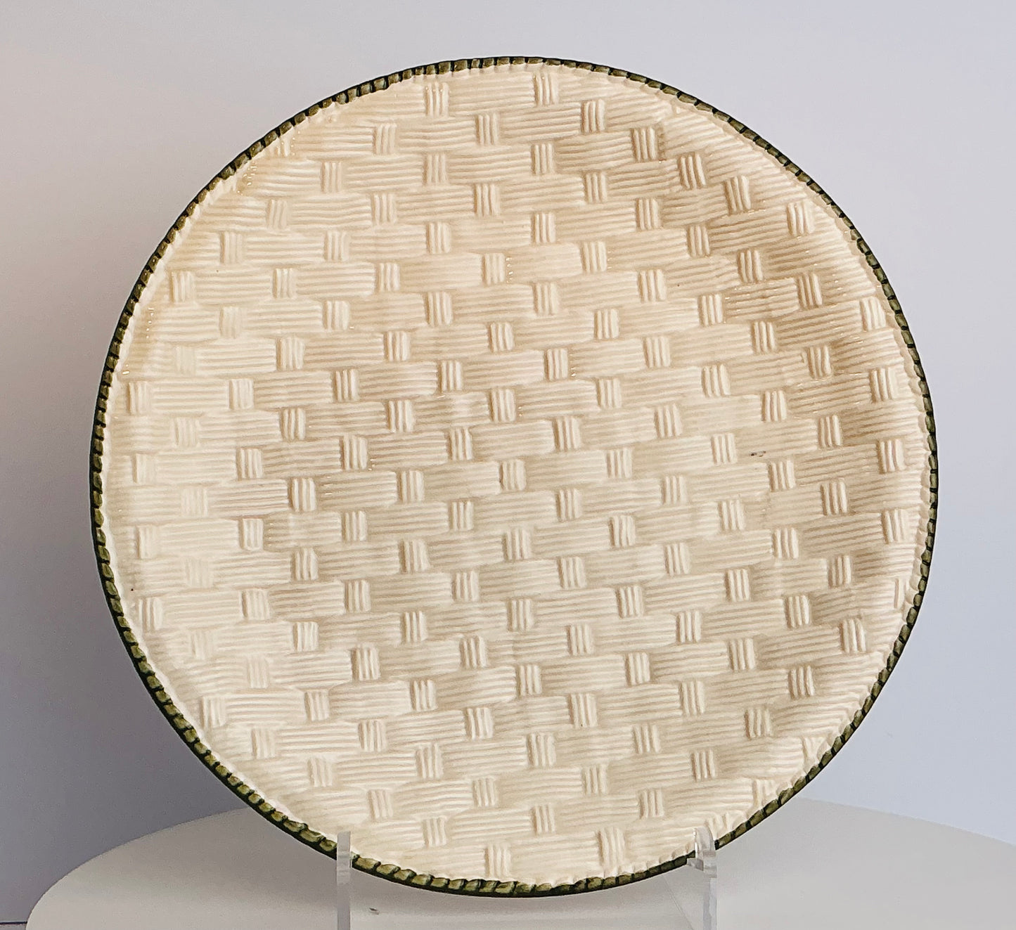 Nocal LDA Portugal Basketweave Ceramic Plate Collection