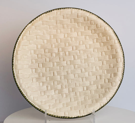 Nocal LDA Portugal Basketweave Ceramic Plate Collection