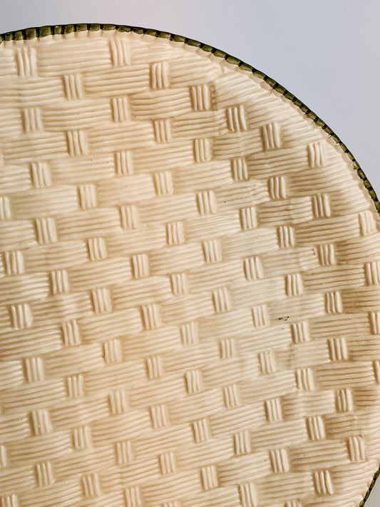 Nocal LDA Portugal Basketweave Ceramic Plate Collection