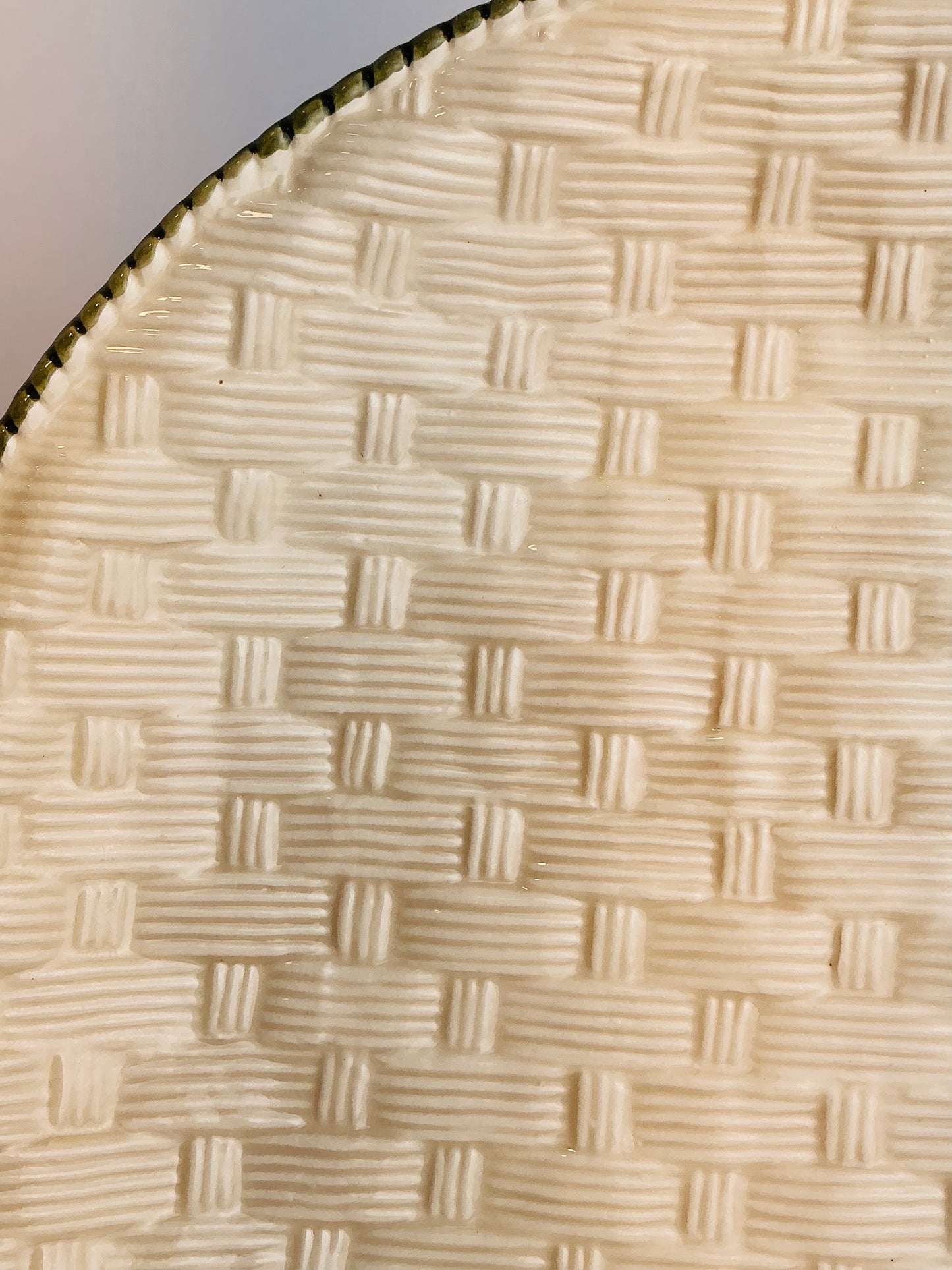 Nocal LDA Portugal Basketweave Ceramic Plate Collection