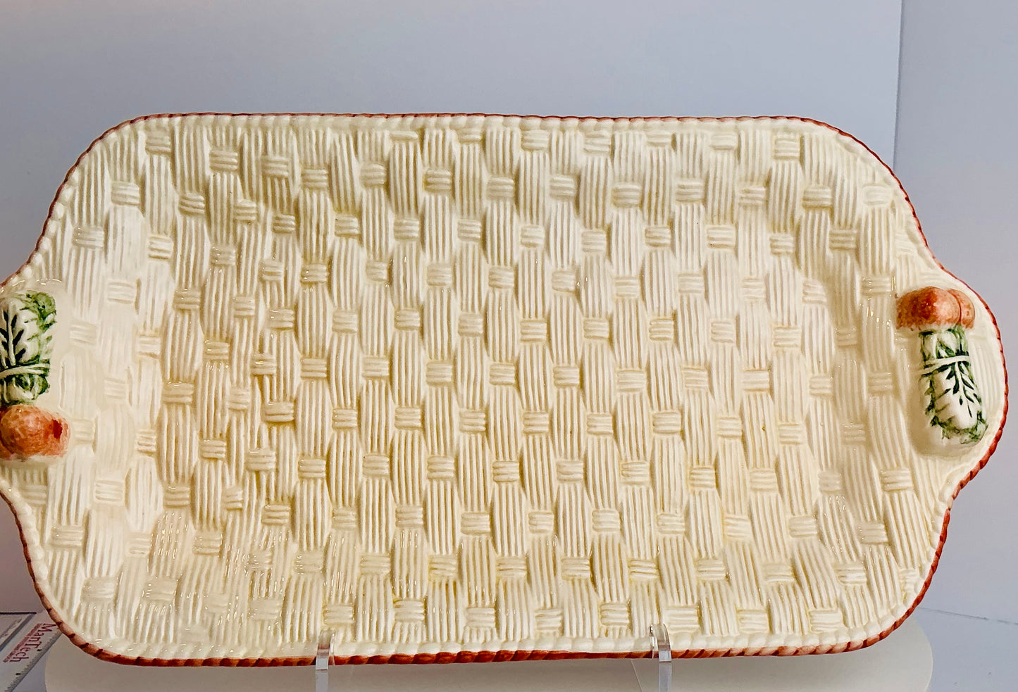 Nocal LDA Portugal Basketweave Ceramic Plate Collection