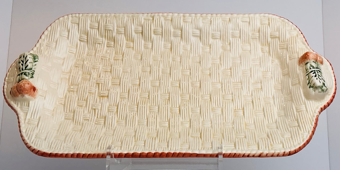 Nocal LDA Portugal Basketweave Ceramic Plate Collection