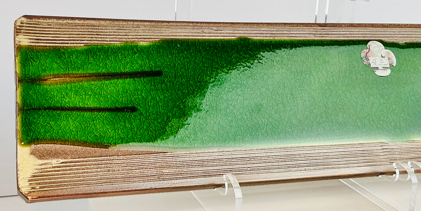 Jewel Long Rectangular Ceramic Platter | Sushi & Seafood Serving Tray, 20.5" – Made in Japan