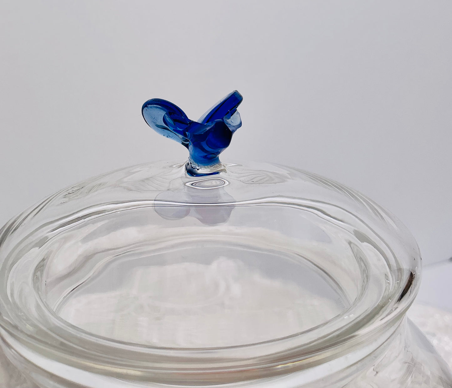 Glass Teapot with Decorative Knob Lid & Built-In Infuser – Lemon, Blue Bird, Tulip or Bee
