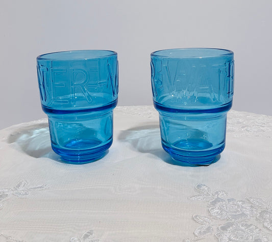 La Rochère Boston Water Tumbler – Set of 2 | Made in France | Blue, Curacao or Kiwi