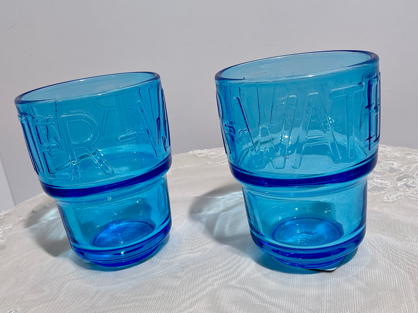 La Rochère Boston Water Tumbler – Set of 2 | Made in France | Blue, Curacao or Kiwi