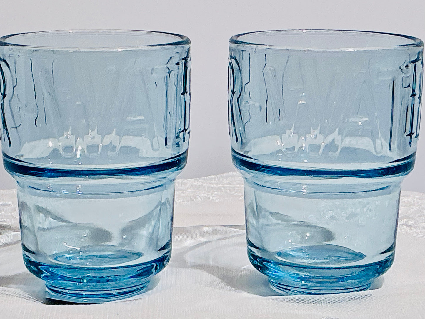 La Rochère Boston Water Tumbler – Set of 2 | Made in France | Blue, Curacao or Kiwi