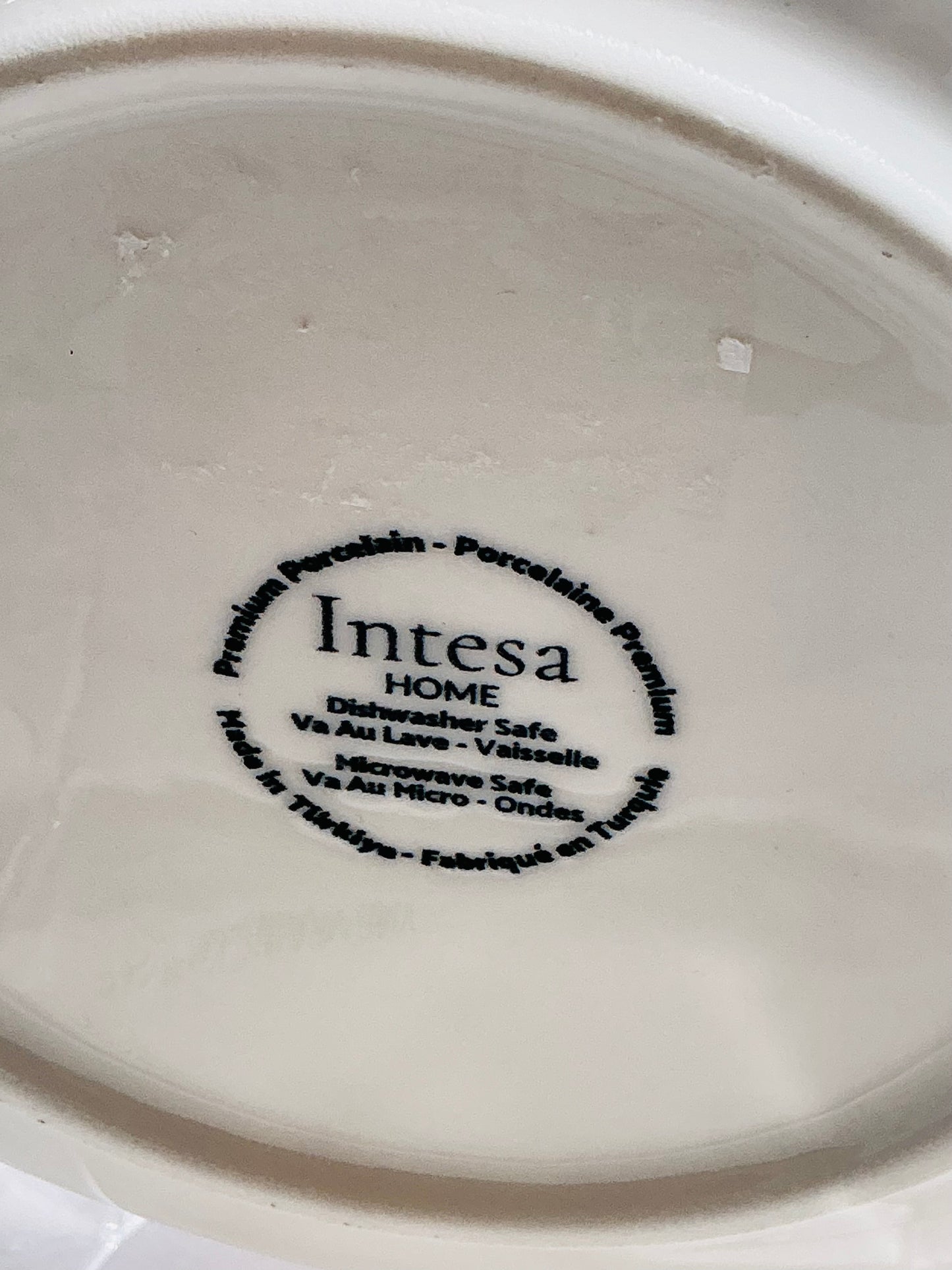 Intesa Home Blue Botanical Handcrafted Porcelain Dinnerware Collection | Plates, Bowl & Platters