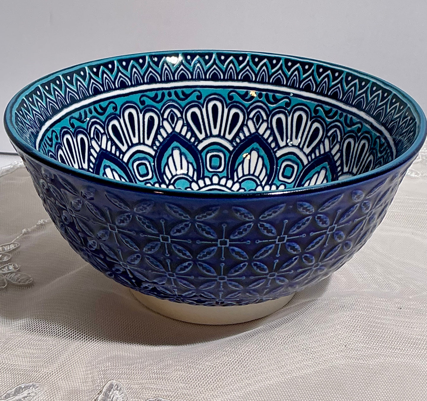 B.I.A. Harlington Assorted Ceramic Bowls Set of 4 | 6" x 3" Mixed Designs