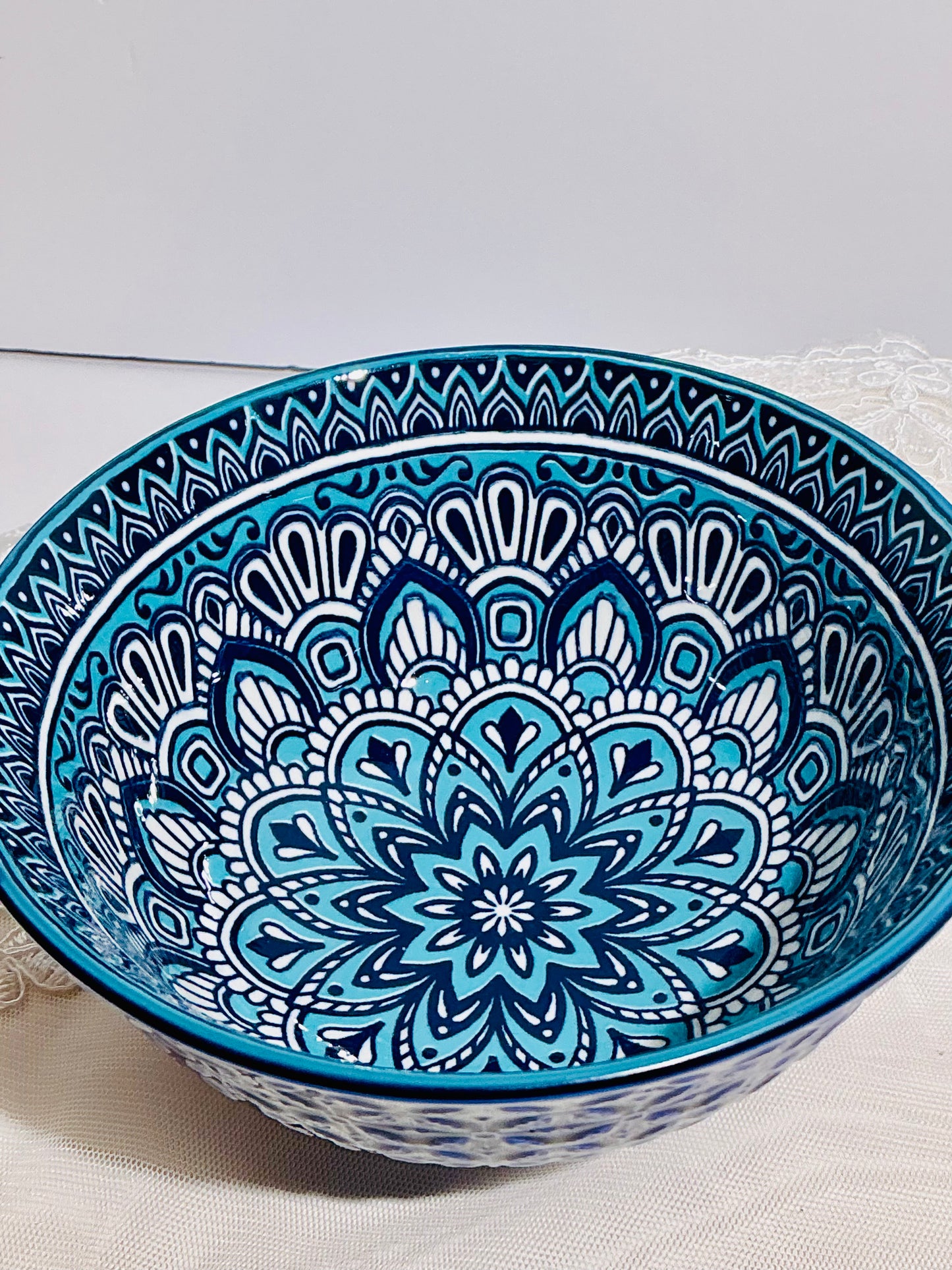 B.I.A. Harlington Assorted Ceramic Bowls Set of 4 | 6" x 3" Mixed Designs