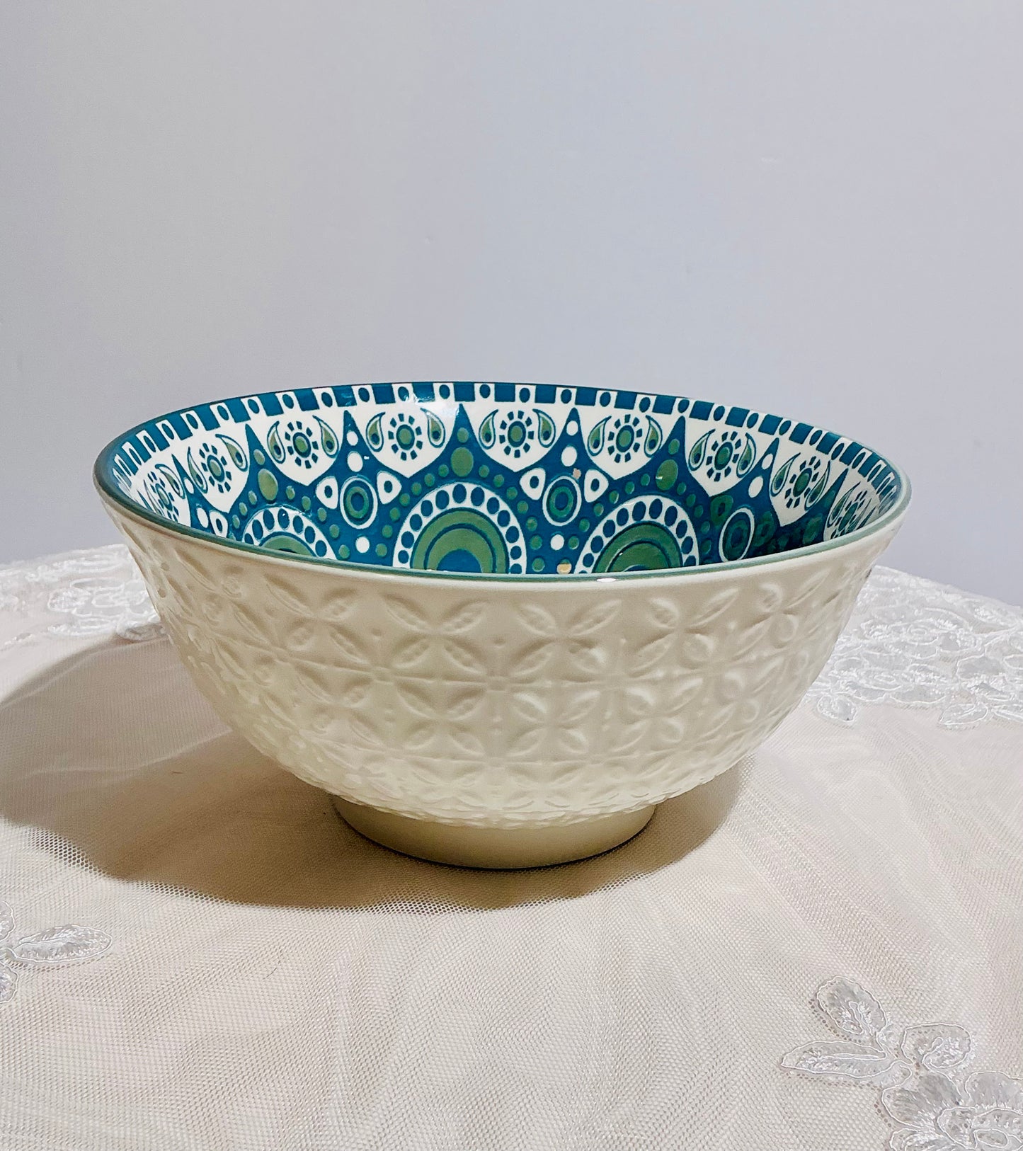 B.I.A. Harlington Assorted Ceramic Bowls Set of 4 | 6" x 3" Mixed Designs