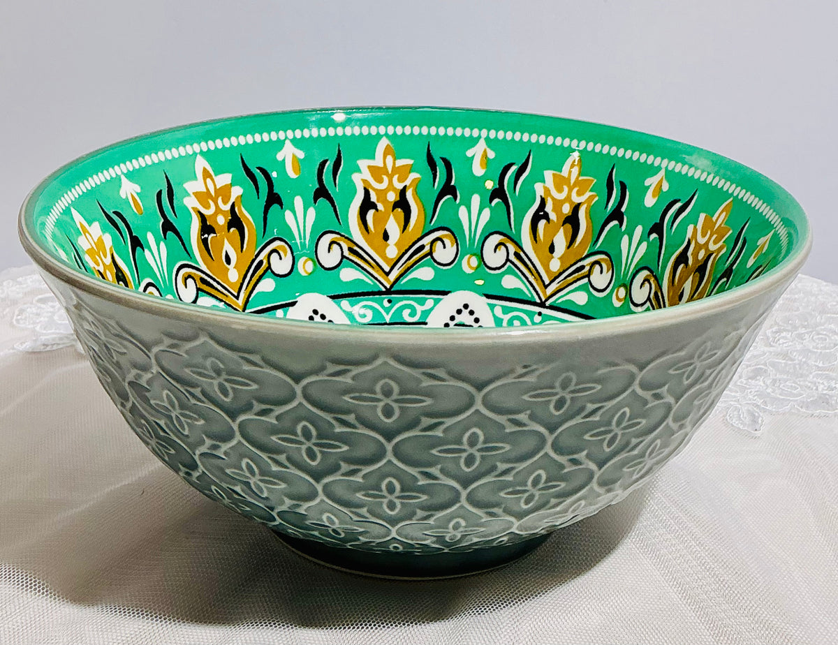 B.I.A. Harlington Assorted Ceramic Bowls Set of 4 | 6" x 3" Mixed Designs