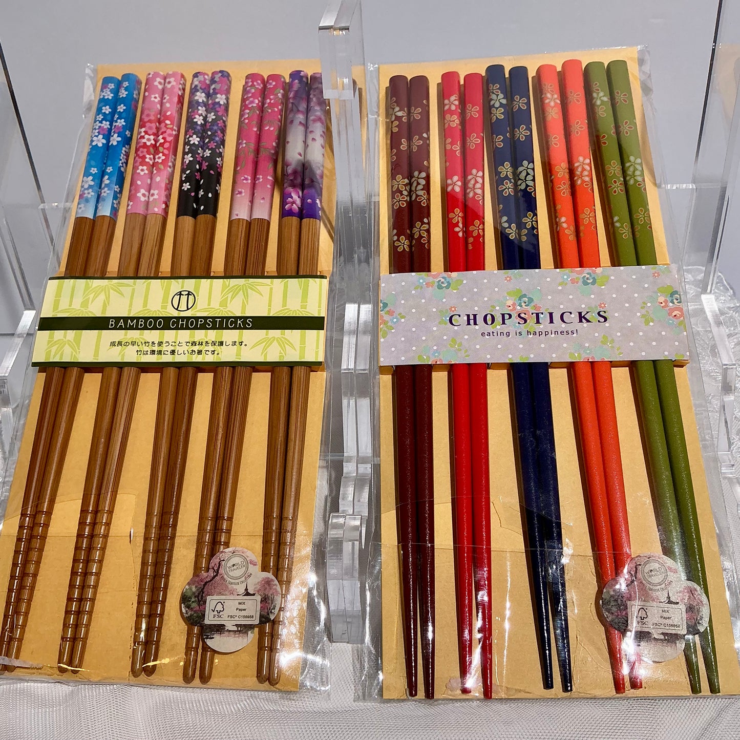 Japanese Chopsticks Set of 5 Pairs | Jewel & Digraft | Made in Japan