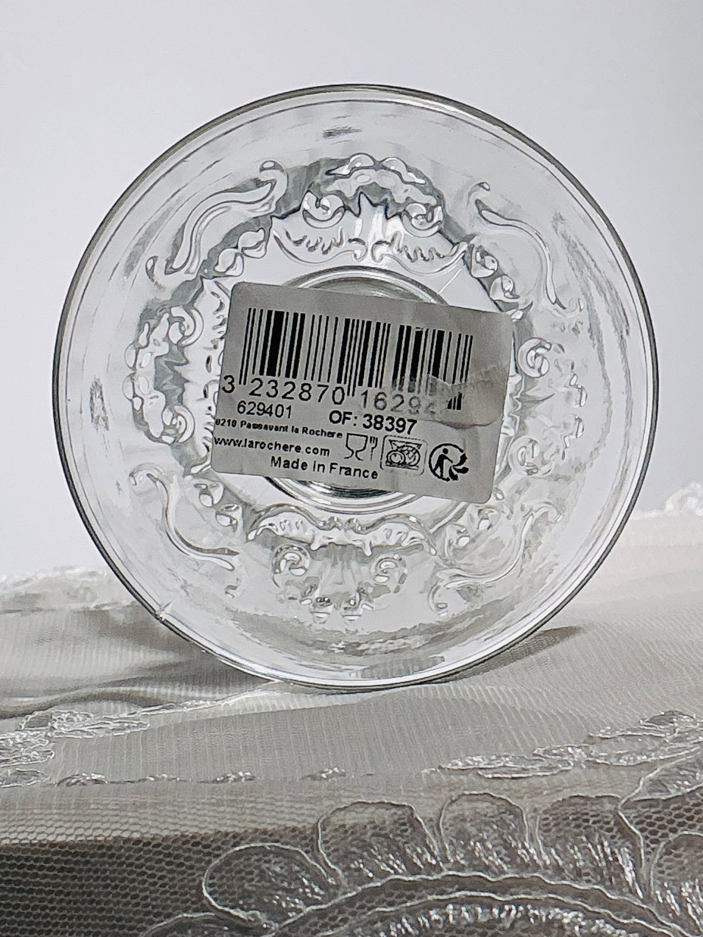 La Rochère Versailles Wine Glass – Shell & Floral | Made in France